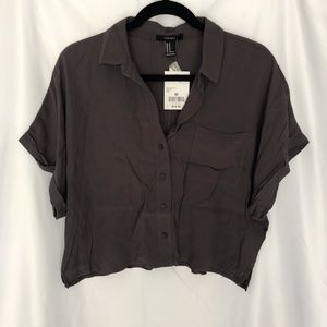 Grey Boxy Pocket Shirt